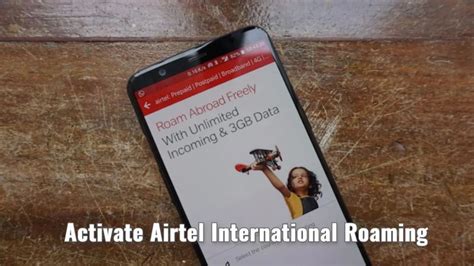 activate international roaming airtel prepaid.